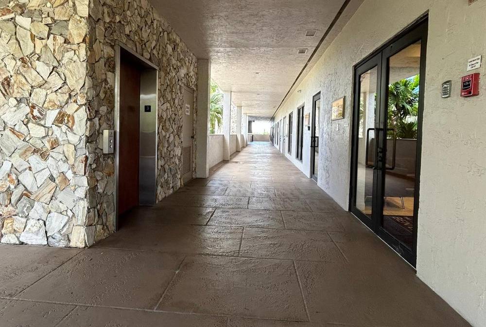 Third floor hallway with elevator